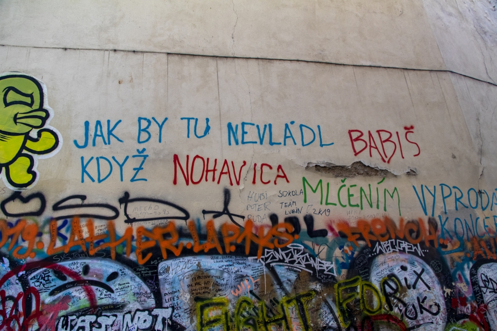 Praha, Malá strana, graffiti