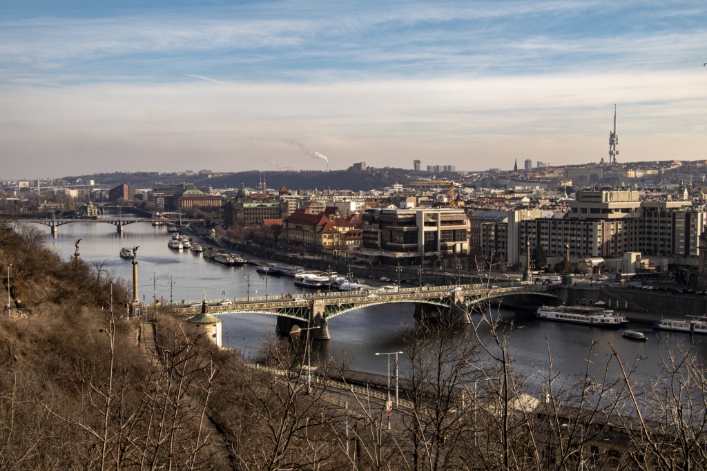 Praha, panorama, Vltava