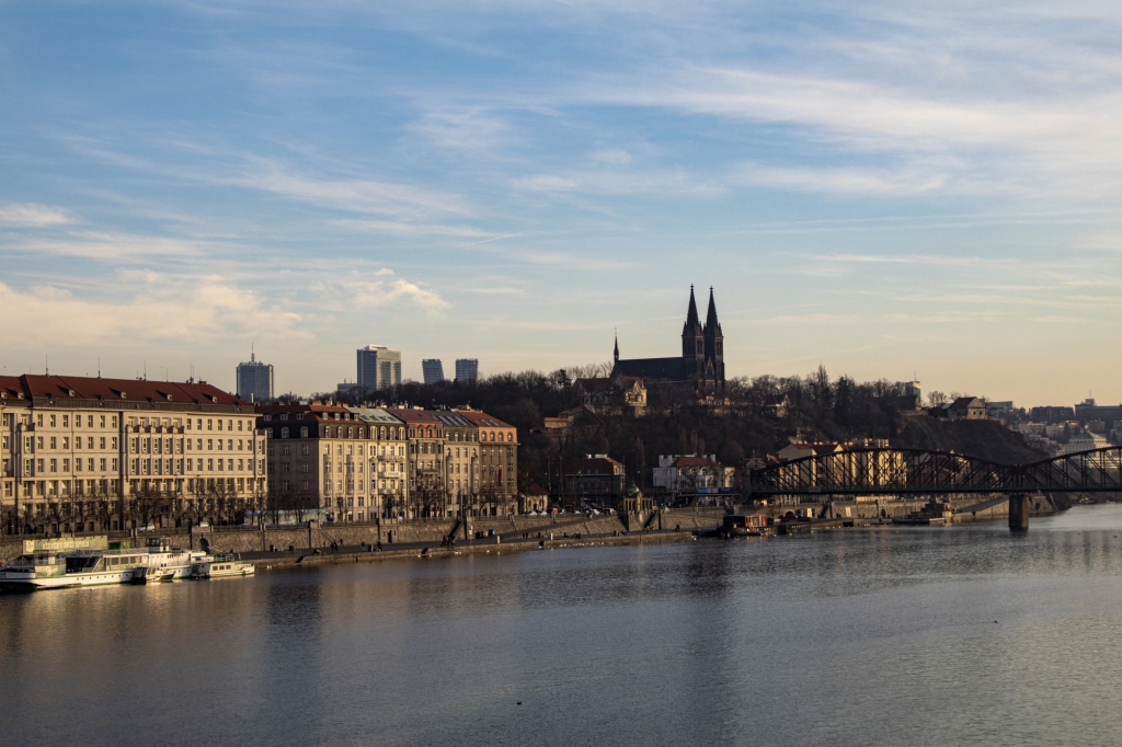 Praha, panorama, Vyšehrad